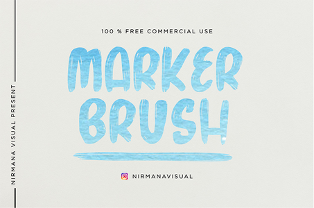 Marker Brush font